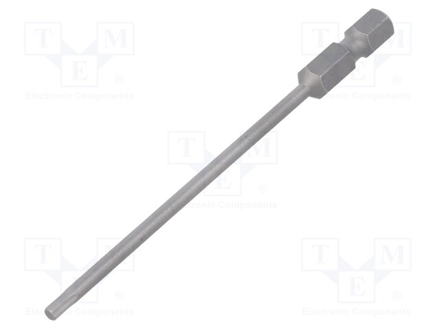 Screwdriver bit; Allen hex key; HEX 2,5mm; Overall len: 89mm