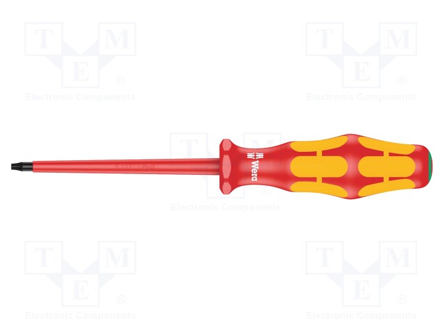 Screwdriver; insulated; Torx®; TX08; Blade length: 80mm; 1kVAC