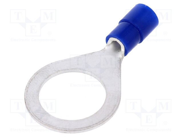 Ring terminal; M12; Ø: 13mm; 1.04÷2.63mm2; crimped; for cable; blue