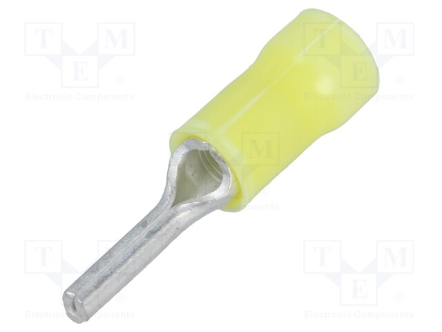 Wire pin terminal; Ø: 2.6mm; 3÷6mm2; crimped; for cable; insulated