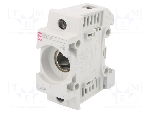 Fuse base; D01; Mounting: for DIN rail mounting; 16A; 400VAC