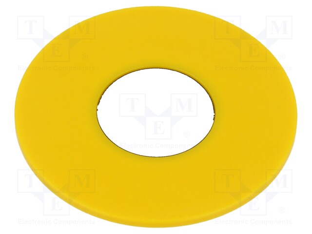 Legend Plate, Series 61, 43 mm x 1.7 mm, 16 mm Switches, Yellow, No Marking