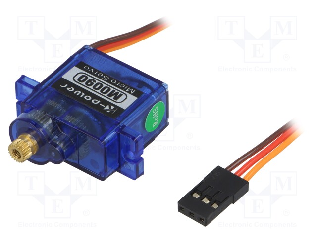 Motor: servo; 4.8÷6VDC; micro; analogue; 14g; 22.4x12.5x22.8mm