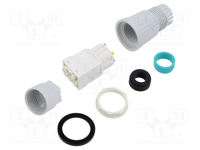 Connector: AC supply; screw terminal; male + female; TH394; 400V