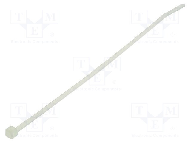 Cable tie; L: 140mm; W: 2.5mm; polyamide; 80N; natural; Ømax: 35mm