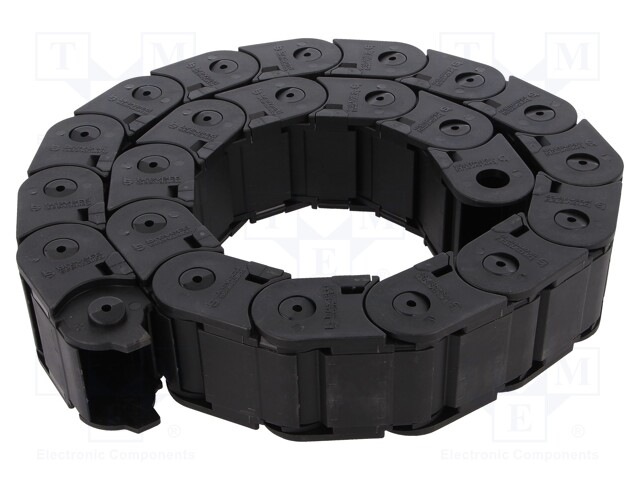 Cable chain; Series: Protection; Bend.rad: 75mm; L: 990mm