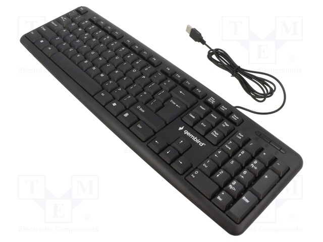 Keyboard; black; USB A; wired,US layout; 1.5m