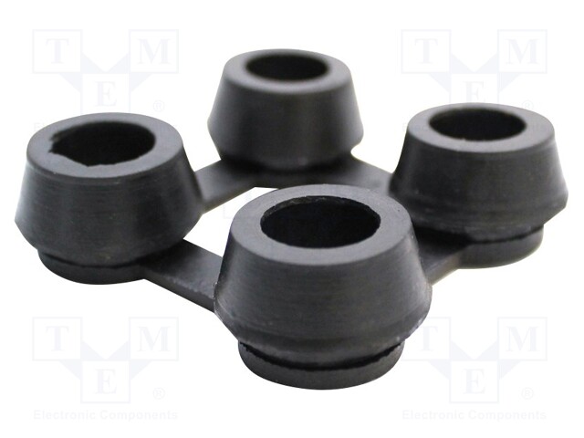 Mounting coupler; Mat: rubber; Colour: black; Series: Ringmat