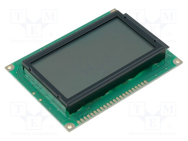 Display: LCD; graphical; 128x64; STN Positive; gray; 93x70x13.6mm