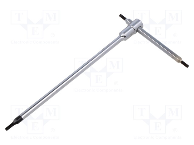 Wrench; hex key; HEX 2mm; Overall len: 125mm; Kind of handle: T