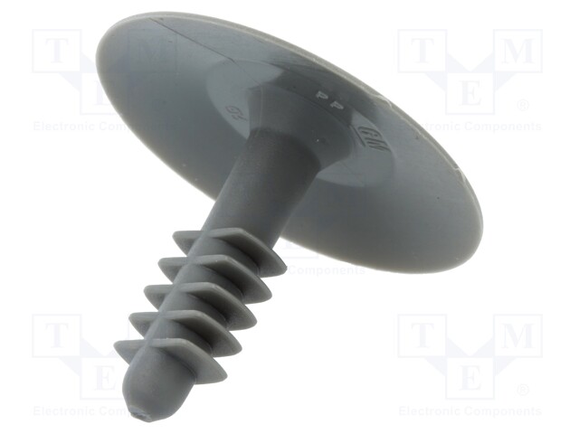 Trim clip; 10pcs; L: 29.8mm; Ømount.hole: 10.5mm; Øhead: 33.7mm