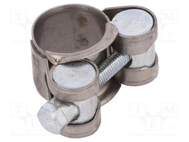 T-bolt clamp; W: 18mm; Clamping: 17÷19mm; chrome steel AISI 430