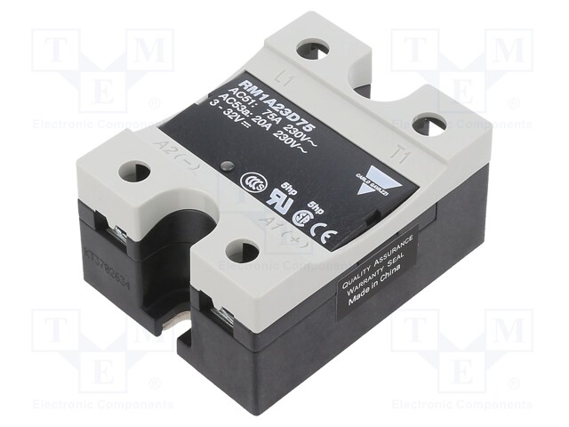 Relay: solid state; Ucntrl: 3÷32VDC; 75A; 24÷265VAC; -20÷70°C; IP20