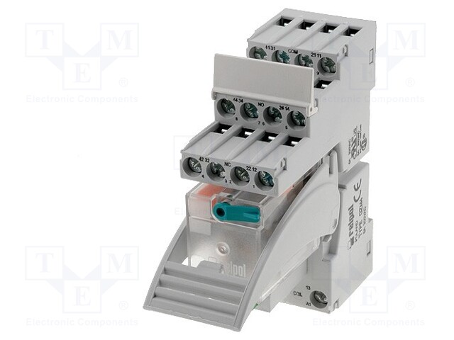 Relay: interface; 4PDT; Ucoil: 110VAC; 6A; 6A/250VAC; 6A/24VDC