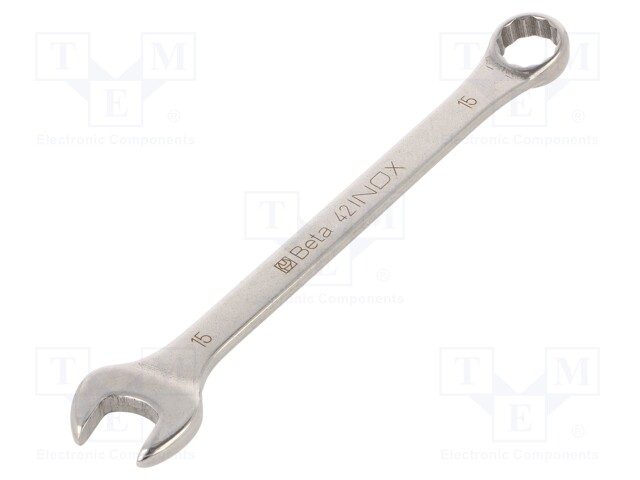 Wrench; combination spanner; 15mm