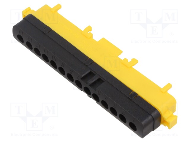 Splice terminal: distribution block; ways: 1; terminals: 14; TS35