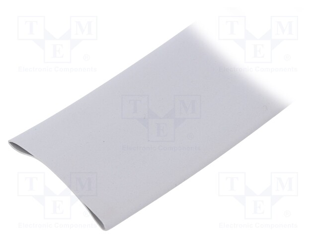 Heat shrink sleeve; glueless; 2: 1; 25.4mm; grey; polyolefine