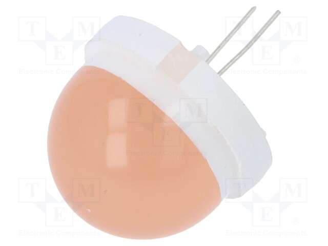 LED; 20mm; orange; 900÷4000mcd; 120°; No.of term: 2; 5÷20mA