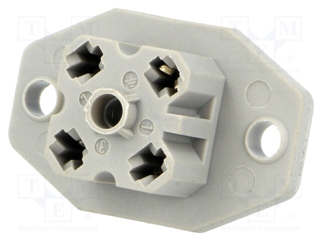 Connector: square; Series: G; socket; female; PIN: 4; tinned; IP65