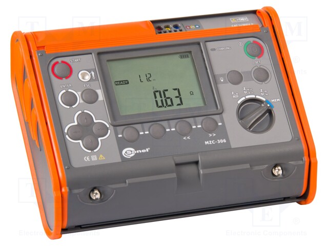 Meter: short circuit loop impedance; LCD,with a backlit; IP54