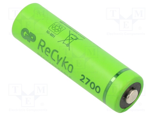 Re-battery: Ni-MH; AA; 1.2V; 2600mAh; ReCYKO+ PRO; Package: blister