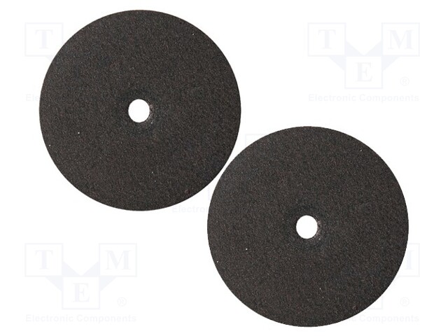 Polishing wheel; Ø: 22mm; for polishing ferrous metals; rubber