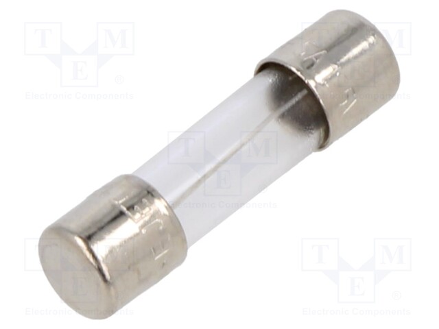 Fuse: fuse; quick blow; 5A; 125VAC; cylindrical,glass; 5x20mm; 5MF