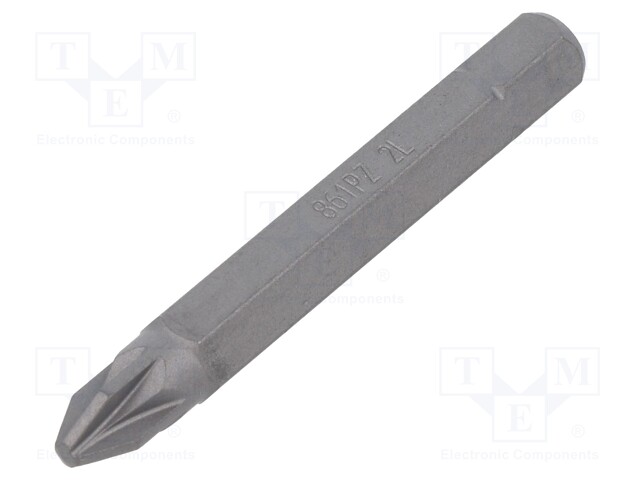 Screwdriver bit; Pozidriv®; PZ2; Overall len: 25mm