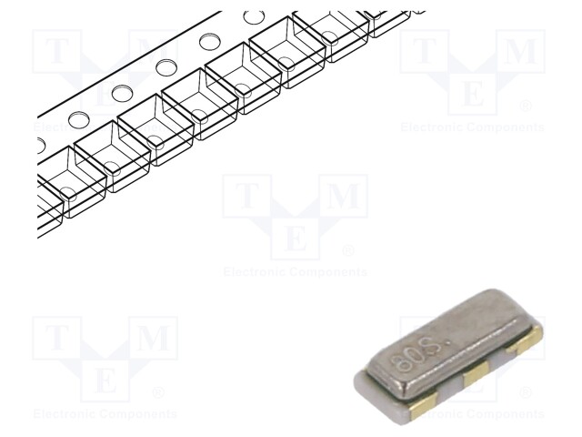 Resonator: ceramic; 8MHz; SMD; 3.2x1.3x0.7mm; Tol: ±0.5%; -40÷125°C