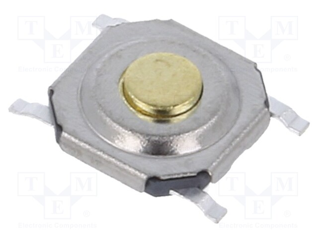 Microswitch TACT; SPST; Pos: 2; 0.05A/12VDC; SMD; none; 1.57N; 0.8mm