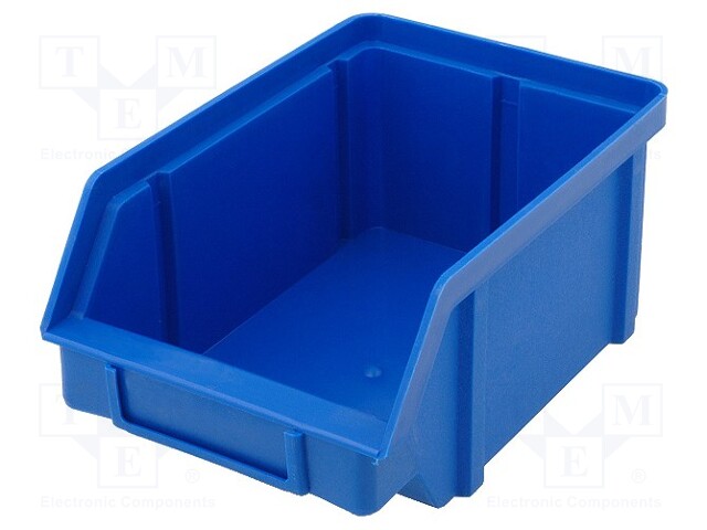Container: workshop; blue; polypropylene; H: 74mm; W: 101mm; D: 157mm