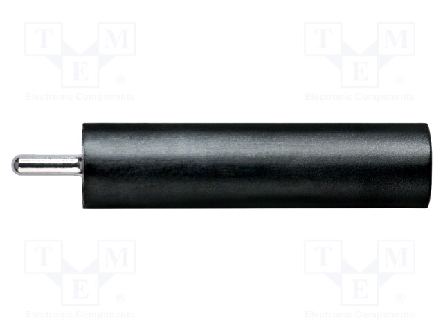 Socket; 2mm banana; 10A; 33VAC; 70VDC; black; -25÷80°C; 6mΩ; 29.5mm