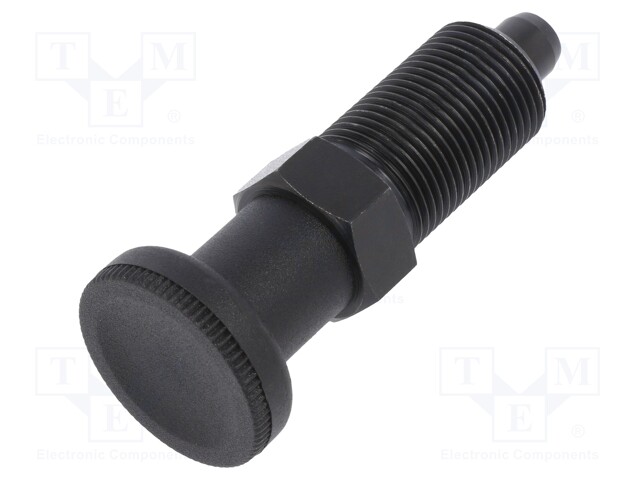 Indexing plungers; Thread: M20; Mat: steel; 10mm; Pitch: 1,5