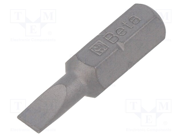 Screwdriver bit; slot; 4,0x0,6mm; Overall len: 25mm