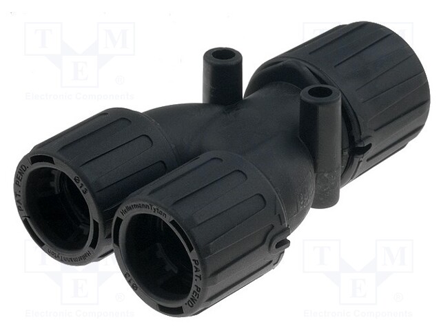 Y-connector; ØBraid : 28mm; polyamide; HelaGuard; -50÷135°C; IP66