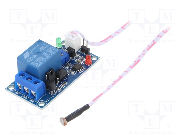 Module: relay; Channels: 1; 12VDC; max.250VAC; 10A; 50x26x19mm