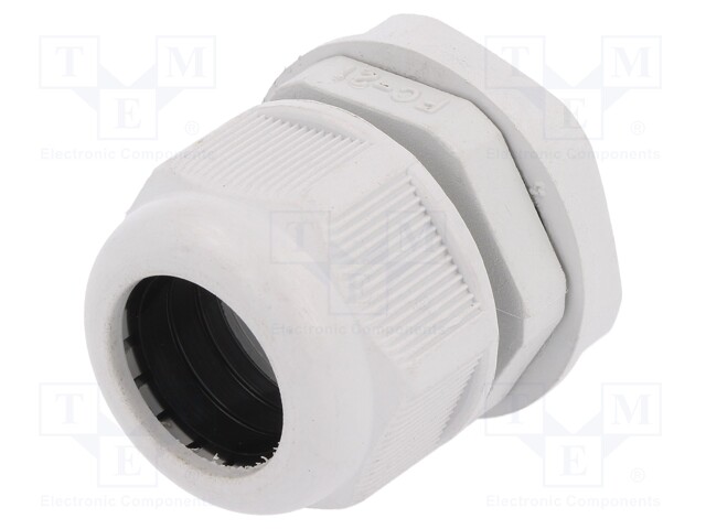 Cable gland; PG21; IP65; Mat: polyamide; grey