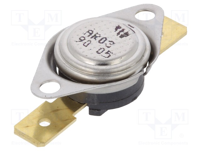 Sensor: thermostat; Output conf: SPST-NC; 90°C; 16A; 250VAC; ±5°C