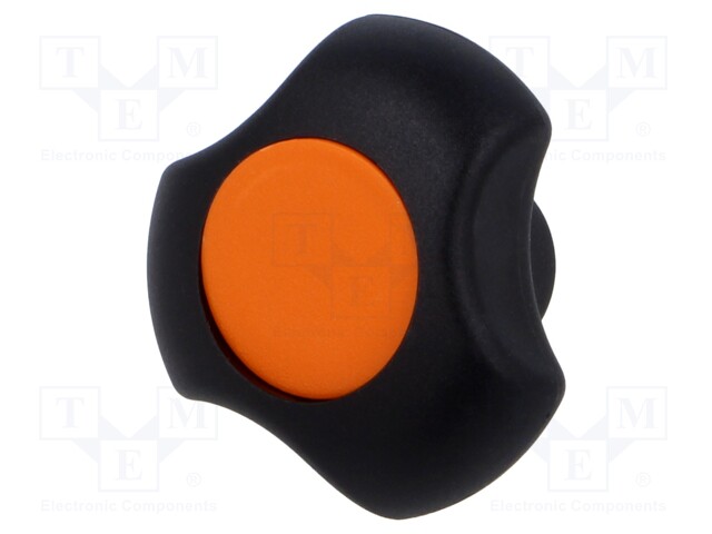 Knob; Ø: 40mm; Int.thread: M6; 13.5mm; H: 25mm; technopolymer PA