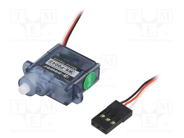 Motor: servo; 4.8÷6VDC; micro; analogue; 4.3g; 20x8.2x19.3mm