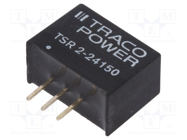 Converter: DC/DC; Uin: 18÷36V; 15VDC; Iout: 2A; SIP3; 14x10.1x7.5mm