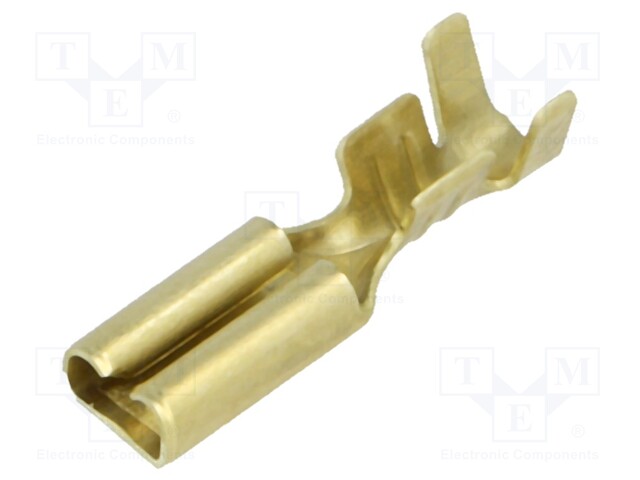 Terminal: flat; 2.8mm; 0.8mm; female; 0.5÷1.25mm2; crimped; brass