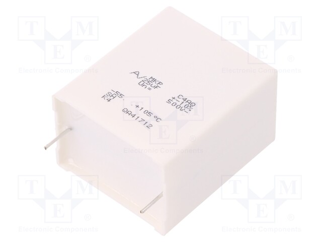 Capacitor: polypropylene; DC-Link; 25uF; ESR: 1.2Ω; C4AQ; THT; ±10%