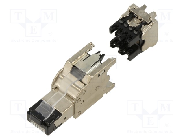 Plug; RJ45; PIN: 8; Cat: 6a; shielded; Layout: 8p8c; Øcable: 5.8÷9mm
