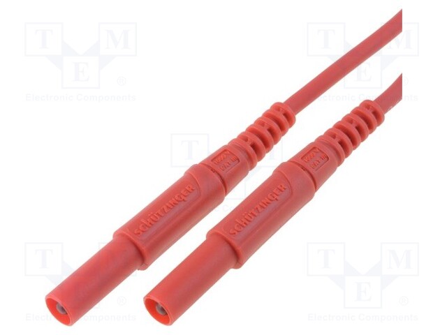 Test lead; PVC; 1m; red; 16A; Cond.cross sec: 1mm2