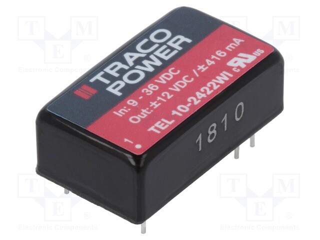 Converter: DC/DC; 10W; Uin: 9÷36V; Uout: 12VDC; Uout2: -12VDC; DIP16