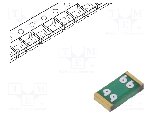 Fuse, Surface Mount, 15 A, UST 1206 Series, 32 VAC, 63 VDC, Slow Blow, 1206