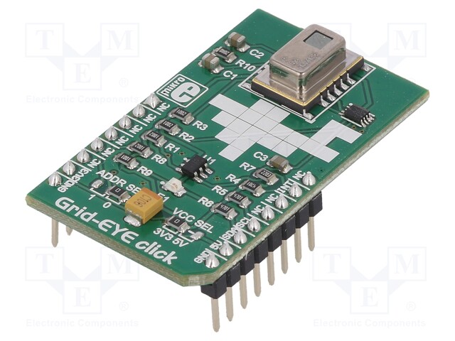 Click board; thermal sensor array; I2C; AMG8853; 3.3/5VDC