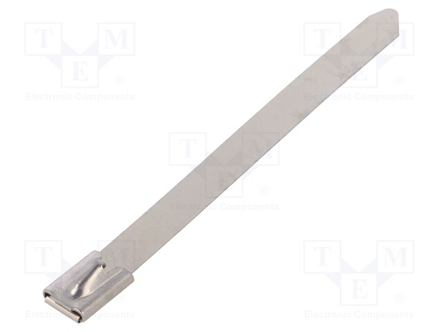 Cable tie; L: 100mm; W: 7.9mm; stainless steel; 1112N; Colour: steel