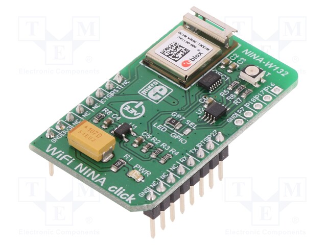 Click board; WiFi; GPIO,UART; NINA-W132; mikroBUS connector